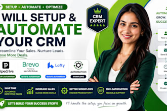 setup pipedrive crm, brevo crm, pipedrive automation, lofty crm and automation