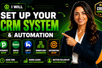 setup pipedrive crm, brevo crm, pipedrive automation, lofty crm and automation
