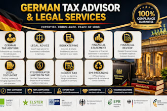 be your german tax advisor, steuerberater lawyer on tax, vat, income