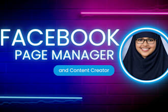be your facebook page manager and content creator