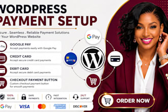setup wordpress google pay, credit card, debit card, and checkout payment button