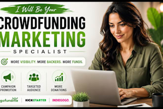 promote crowdfunding kickstarter indiegogo gofundme fundraising campaign