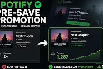 promote spotify presave campaign spotify music promotion to gain active audience