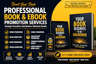 do ebook promotion, book marketing, book promotion, ebook marketing and kdp ads