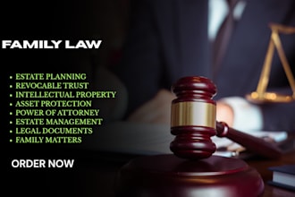 be your family lawyer for estate planning,revocable trust, child custody,divorce