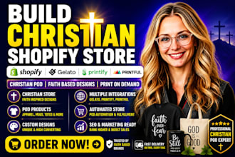 build christian shopify gelato pod shopify printify christian pod printful pod