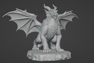 sculpt fantasy dnd miniatures, creatures and stl models for printing