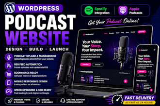 create your attractive podcast website