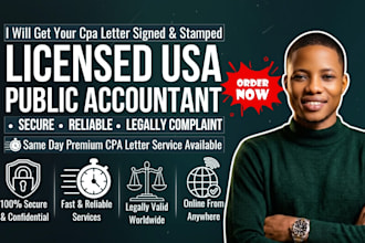 prepare and sign cpa letter, mortgage loan, expense ratio letter, income letter