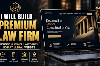 build premium law firm website lawyer attorney website notary legal website