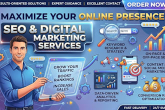 complete SEO optimization for your website to rank higher