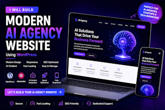 build modern ai agency website using wordpress