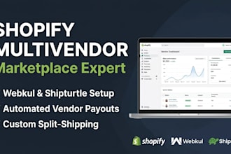 setup shopify multivendor marketplace store using webkul, shipturtle, garnet