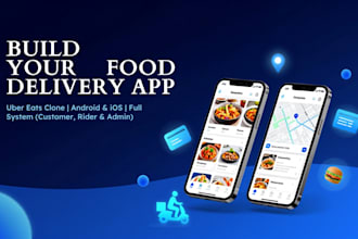 develop a food delivery app like uber eats and glovo