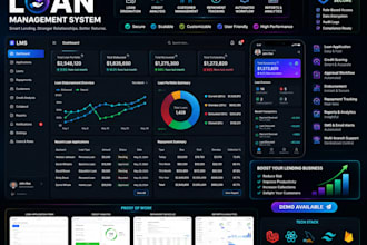build a loan management system lending software credit platform with dashboard
