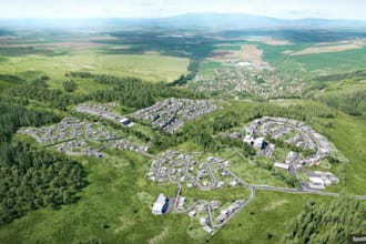 remodel 3d landscape site map rendering,master plan,urban development, farm land