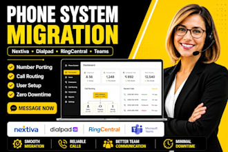 migrate nexiva, dialpad, ringcentral, and microsoft teams phone system