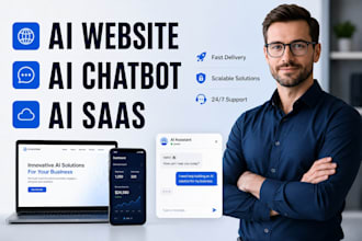 develop ai website ai chatbot ai saas ai web app and ai software