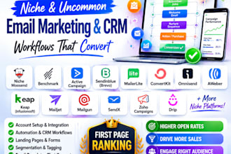 setup automate niche moosend benchmark email marketing CRM campaign that convert