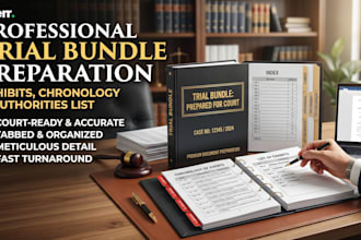 build a trial bundle with exhibits, chronology, and authorities list