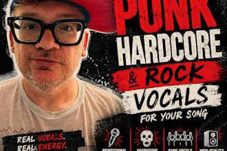 record authentic punk, hardcore, rock, and poppunk vocals