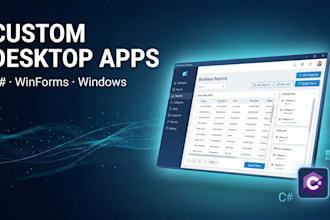 build a custom windows desktop application in csharp winforms