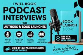book podcast interviews for authors and book launches