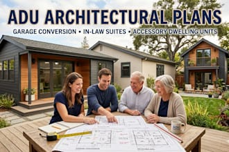 design adu architectural plans, garage conversion layouts for in law suite plan
