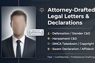 draft a sworn declaration or affidavit of truth as a licensed US attorney