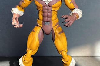 sculpt 3d action figure, miniature, gunpla and bobbleheads for 3d printing