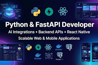 build fastapi backend apis and python web applications