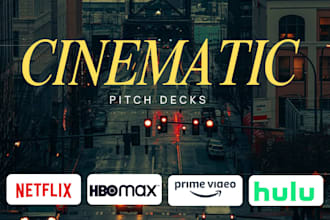 create a cinematic pitch deck presentation for your film, TV show, and podcast