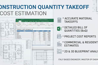 create an estimated metric calculation for the project