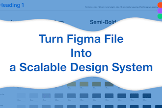 organize your figma file into a scalable design system
