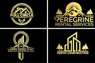 design luxury real estate, property and construction logo