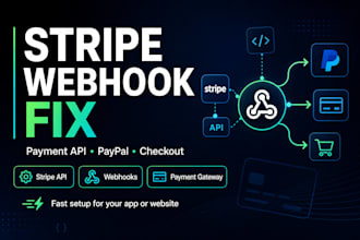 setup or fix stripe and paypal payment webhooks