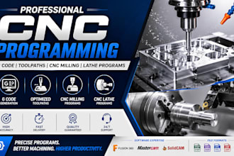 create cnc programming, g code, toolpaths, cnc milling and lathe programs
