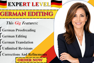 do professional german book translation, editing and proofread your german book