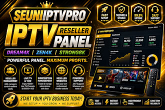 set up best reseller panel with trex, lion ott, strong8k, mega, dream 4k, b1g