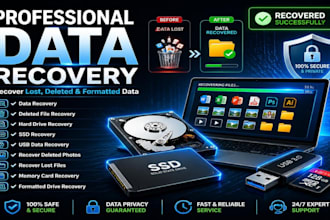 recover deleted, formatted, lost data and files