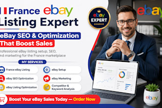 do france ebay listing, ebay optimization, ebay setup, ebay SEO, ebay marketing