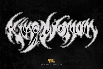 design an alternative logo for your metal band