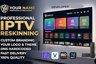 reskin iptv smarters tivimate ibo player nextv for android TV box firestick