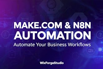 build make com and n8n automation workflows for your business