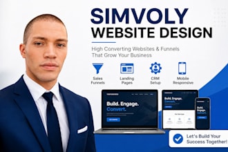 design a high converting simvoly website, sales funnel, landing page sales page