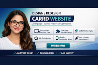 do carrd website design responsive carrd landing page or one page portfolio