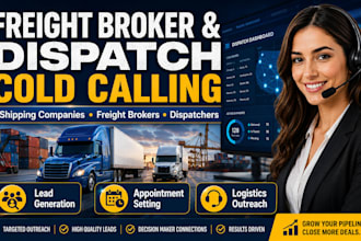 cold calling for shipping companies, freight brokers and dispatchers cold caller