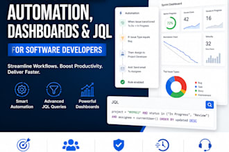 configure jira automation, dashboards and jql for software developers