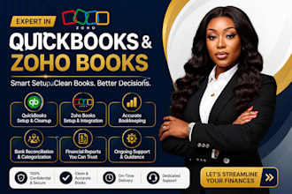 provide training or consultancy on quick books or zoho books