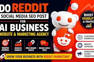 do reddit social media seo post for ai business website marketing agency
